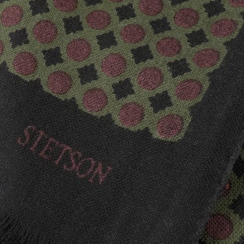 Bufanda de lana Stetson Allover Dots abrigo térmico de cuello para hombre 2