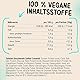 Powerstar VEGAN PROTEIN 500 g | Veganes Protein-Pulver ohne Soja | Mehrkomponenten Eiweiß-Pulver mit 10 Superfoods ergänzt | Deutsche Herstellung | Ideal zum Muskelaufbau | Salted Caramel