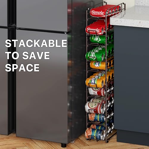 Simple Houseware Stackable Beverage Soda Can Dispenser Organizer Rack, Bronze - 2 Pack by Simple Houseware - Image 7