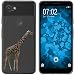 Produktbild PhoneNatic Case kompatibel mit Google Pixel 3a Silikon-Hülle Vektor Tiere Giraffe M8