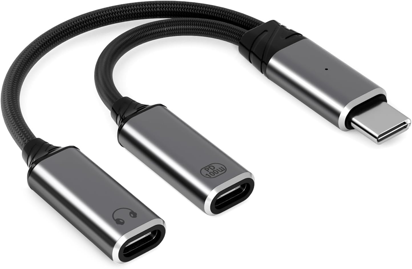 USB C Splitter，2 in 1 USB C Headphone and Charger Adapter Audio Dongle Cable with PD 100W for iPhone 16 15 Pro Max, Pixel 9 8 7, Galaxy S24 S23 S22, iPad Pro-image-49