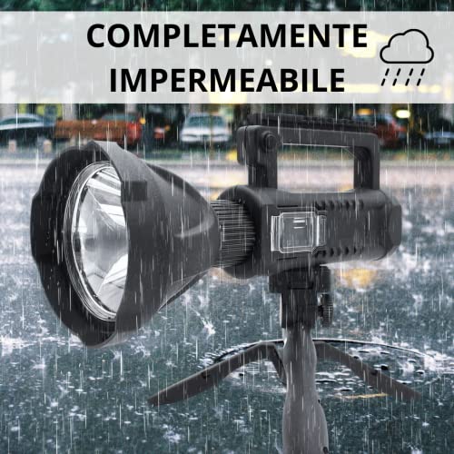 Torcia Led Militare Ricaricabile Powerbank