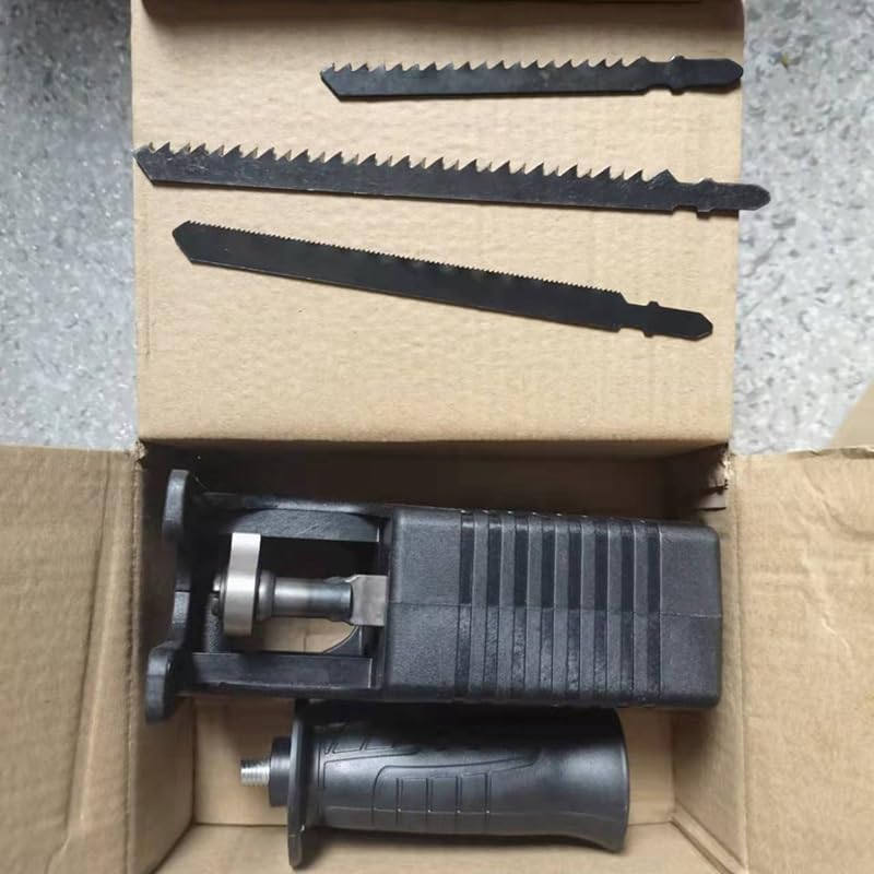 Electric Reciprocating Saw Adapter Electric Drill Modified Saws Attachment with Saw Blade,Black - (Color Name: Black)