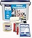 Produktbild Premium Silikon Fassadenfarbe Aussenfarbe Fassadenweiß Anstreichset Weiß 10l - Anstreichset