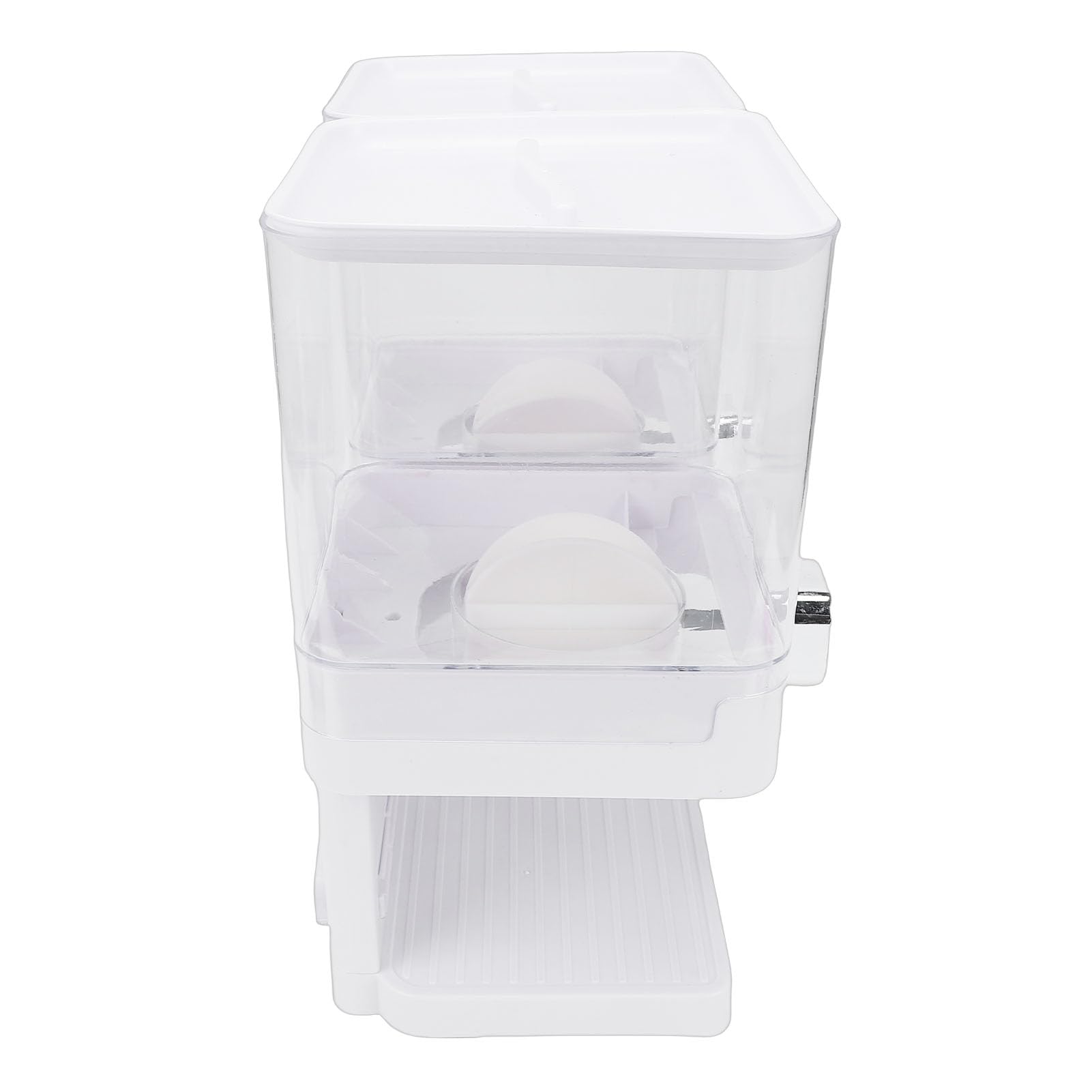Dispensador de Cereales, 3,7 L, Dispensador de Alimentos Secos PET de Grado Alimenticio, Contenedor de Almacenamiento de Cereales con Perilla Giratoria para Granos de Arroz, Dulces, Granos