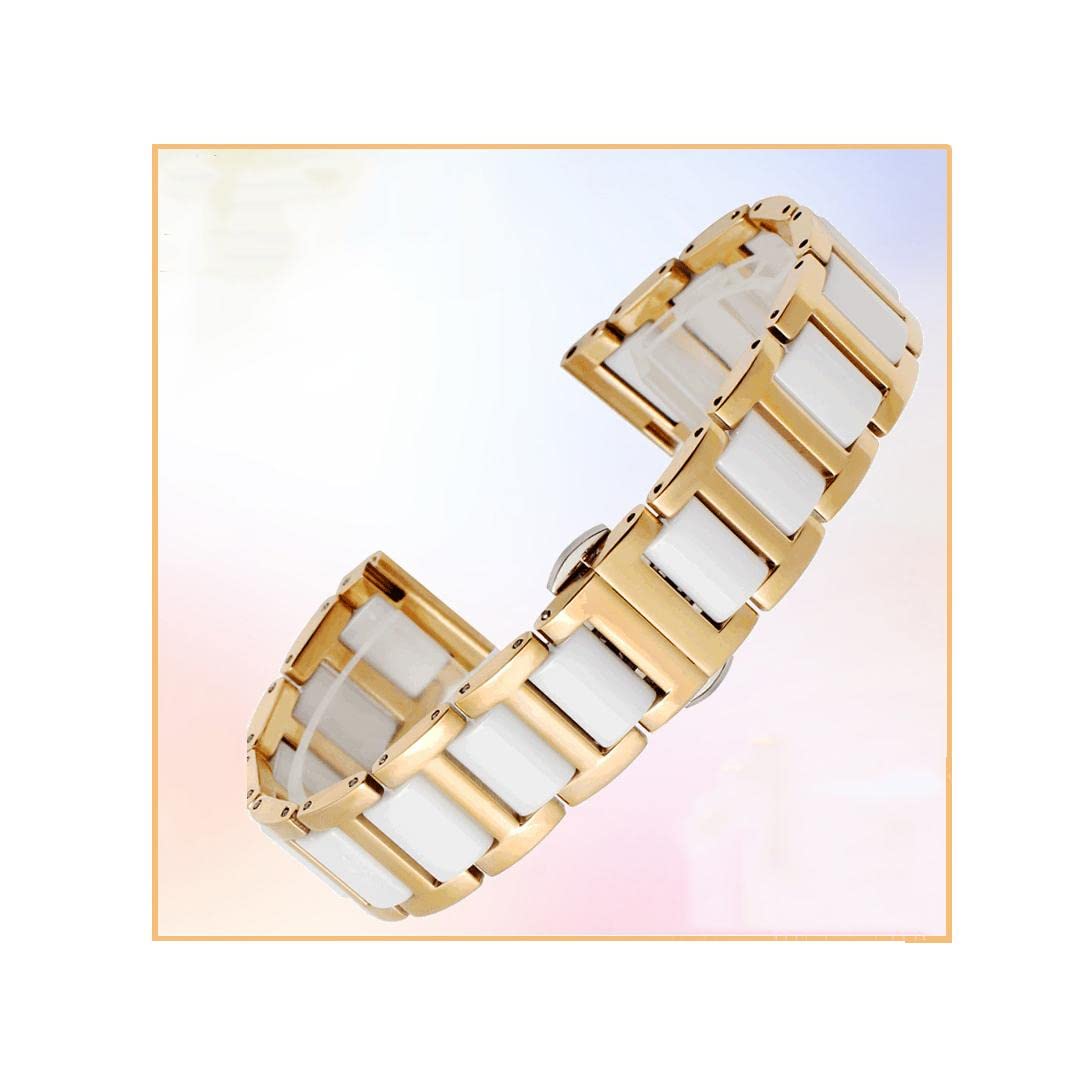 Armband Keramik-Armband-Armband, 12 13 14 15 16 17 18 20 22 mm Edelstahl-Uhrenarmband Damen Herren Mode Armbanduhren Band Uhrenarmbänder tauschen