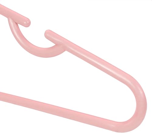 Miniatura 4 de HANGERWORLD Perchas infantiles para guardería y armario infantil (20 unidades, rosa)