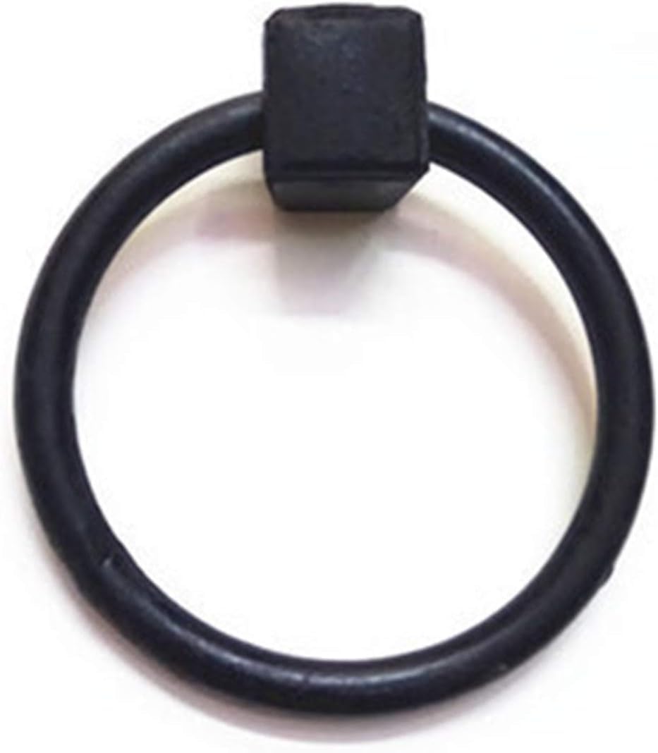 Zhaoqin Black Door Knocker Door Knockers Cast Iron Antique Door Knocker Pull Hand Door Hoop Handle Old Elm Door Iron Door Knocker Increase Thickening Iron Ring(,S)
