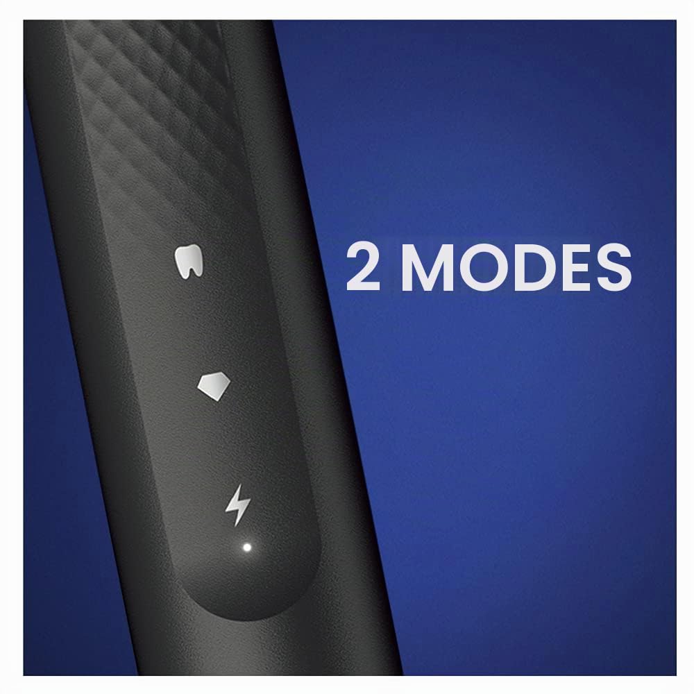 Oral-B Pulsonic Slim Clean 2000 Brosse à dents électrique électrique avec 2 modes de brossage pour soins dentaires et gencives saines avec minuteur, cadeau homme/femme, conçu par marron, noir