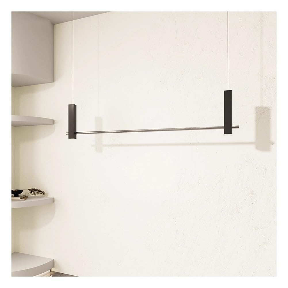 LRZPTDYU Adjustable Height Retail Display RackBlack 100cm Clothing Store Suspended Ceiling Shelf for Wedding Dress & Apparel Storage Perfect for Boutique Organization