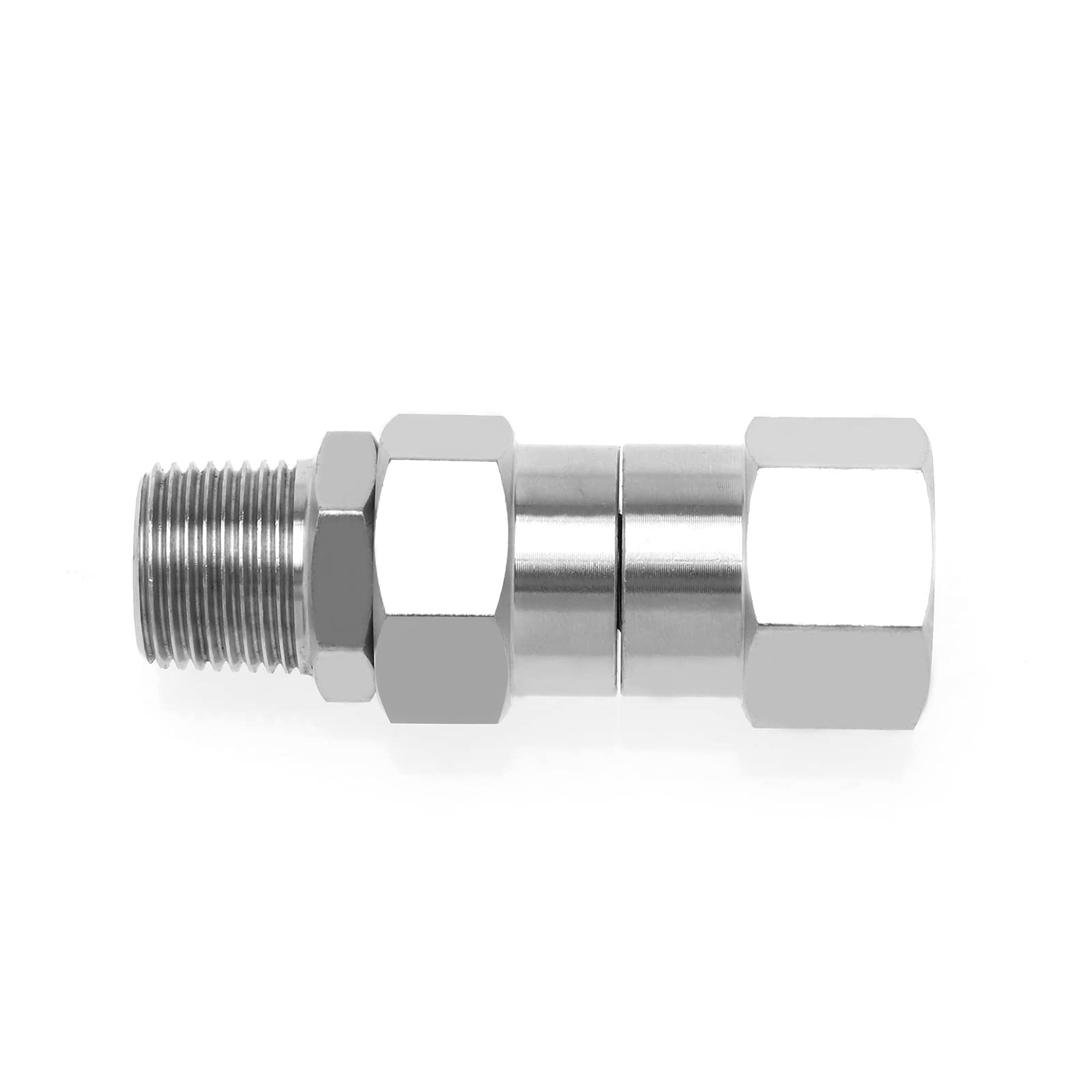 The Lord of the Tools 3/8 Zoll NPT-M Gewinde Hochdruckreiniger Drehgelenk Hochdruckreiniger Schlauch Drehanschluss aus Edelstahl Hochdruckreiniger Drehanschluss
