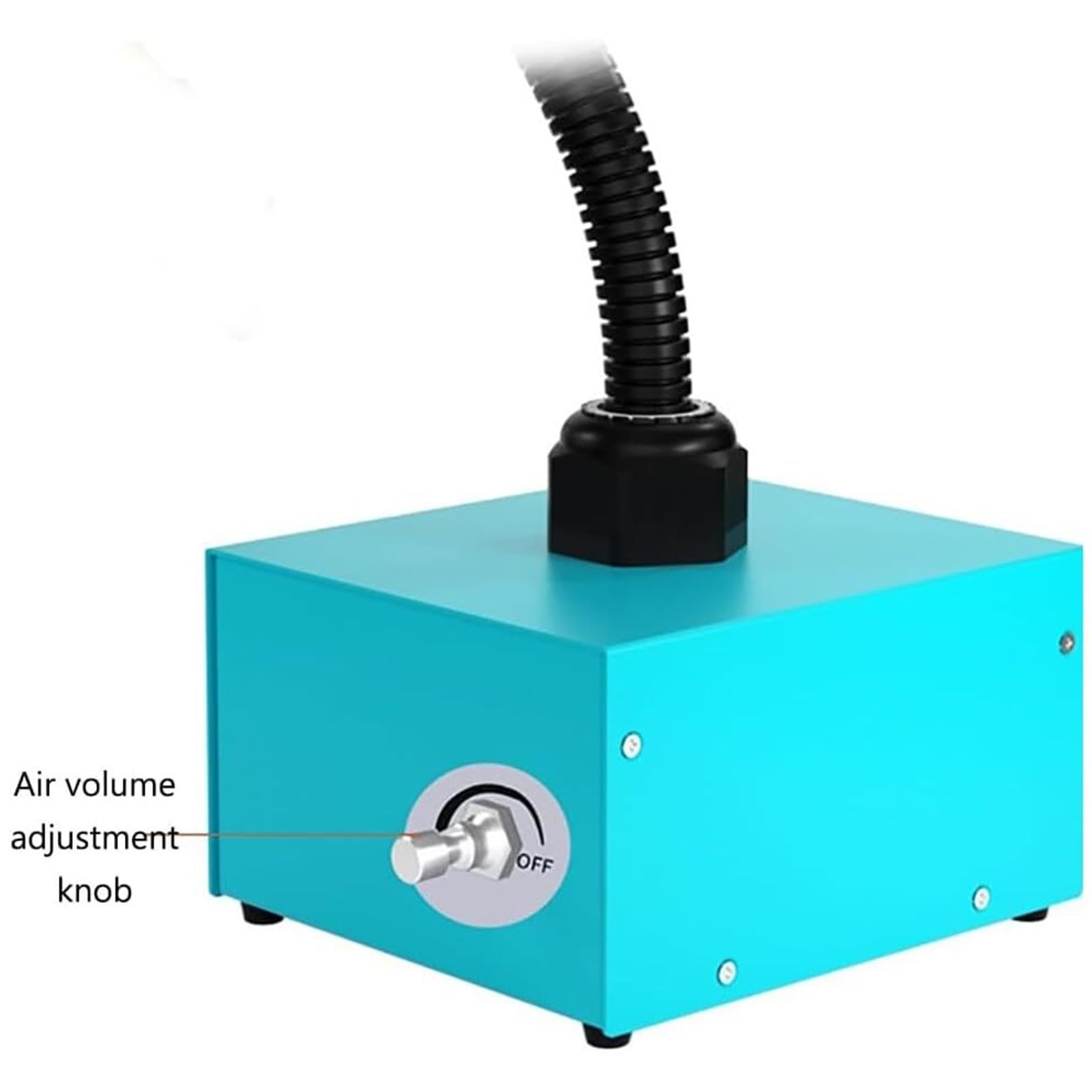 Serpiente de aire ionizante de pistola antiestática, eliminación estática industrial, volumen de aire se puede ajustar, eliminador estático industrial de 2 tubos, inducción automática para eliminación
