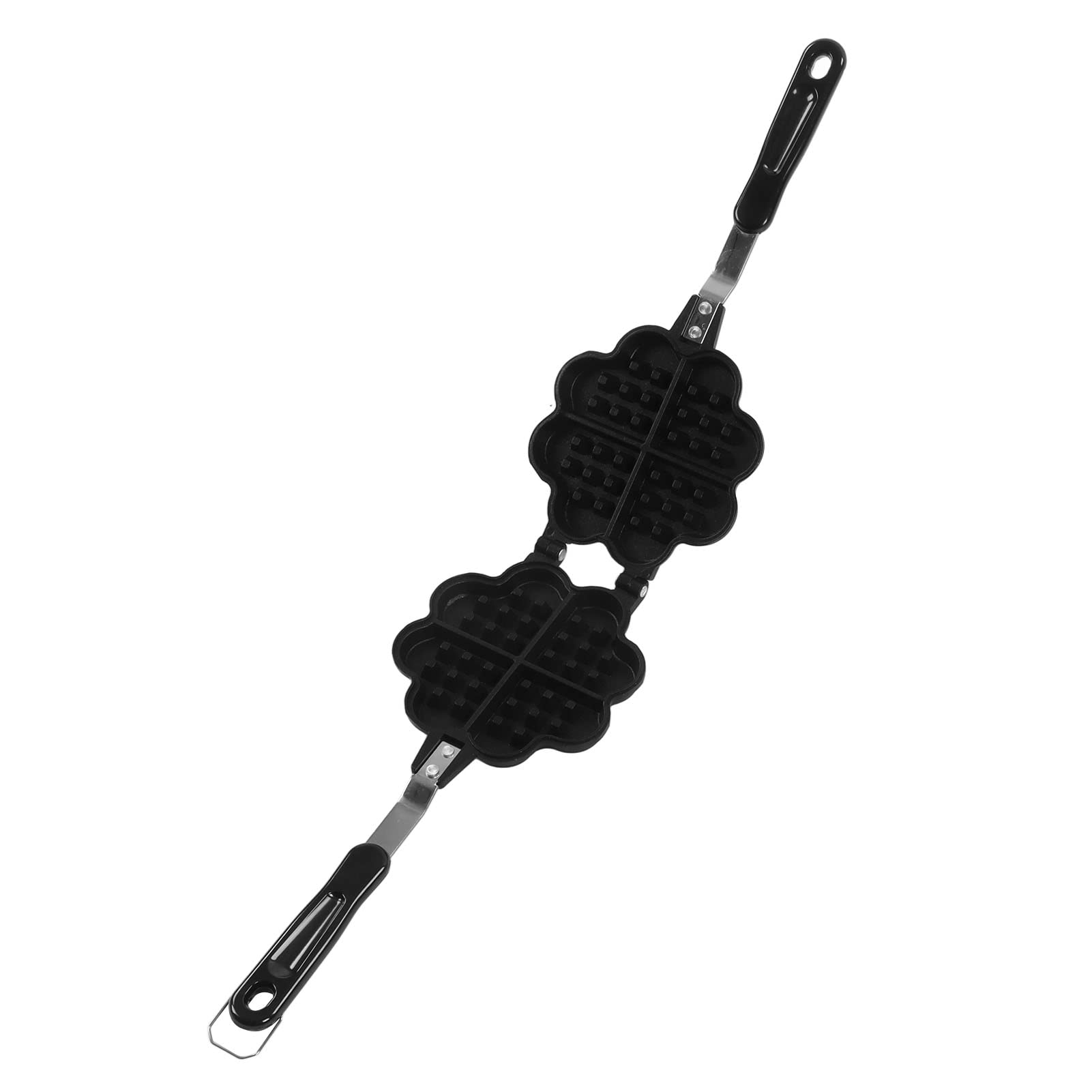 Padella Per Waffle in Ghisa Antiaderente Padella Per Waffle a Doppia Faccia Per Waffle a Forma di Fiore E Cuore