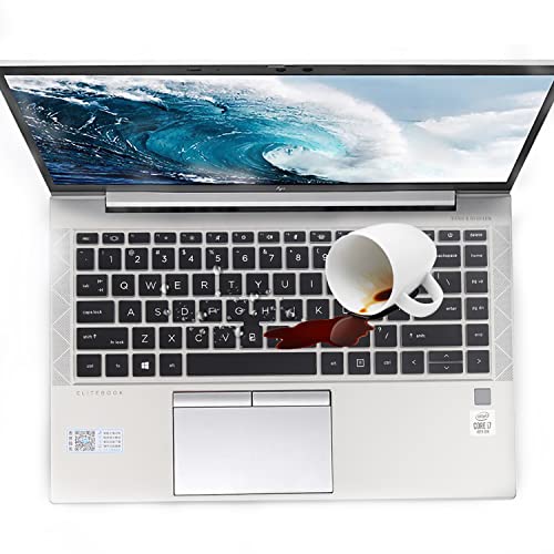 Image of MUBUY-GOL Keyboard Cover For 14 inch HP Elitebook 840 845 G7 G8 2022 2021 2020 New Notebook PC Model Accessories Keyboard Protective Skin (Not Fit New 840 845 G9 G10)-Black