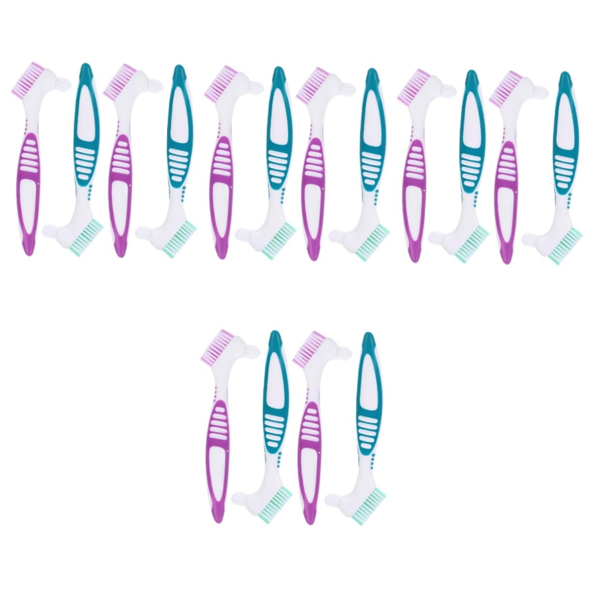 BESTYASH 4 Set Spazzola Per La Pulizia Della Protesi Pulito Spazzolino Denti Setole Difficile Pp 4 Pezzi*4