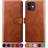 SUANPOT for iPhone 11 6.1 inch (Non 11 Pro 5.8") Leather Wallet case with RFID Blocking Credit Card