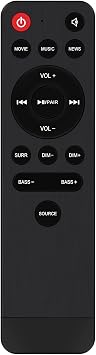 EN214C1H Replacement Remote Control Applicable for Hisense Soundbar HS214