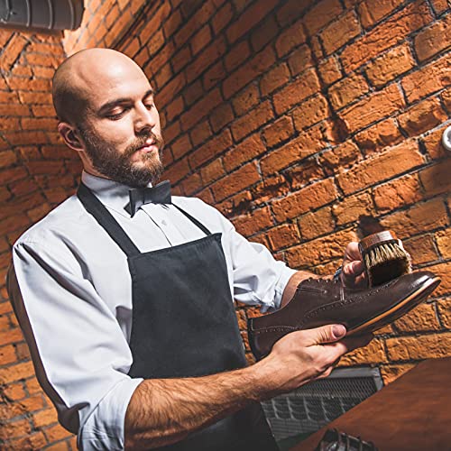 2Pc Horsehair Shoe Brush, German Horse Hair Shoe Shine Brush, Detail Brush Set Automotive Suede Cleaning Brush For Boots, Convertible Polishing Cleaning For Leather Handbags Coats Pans Sofa Furniture #TOP3