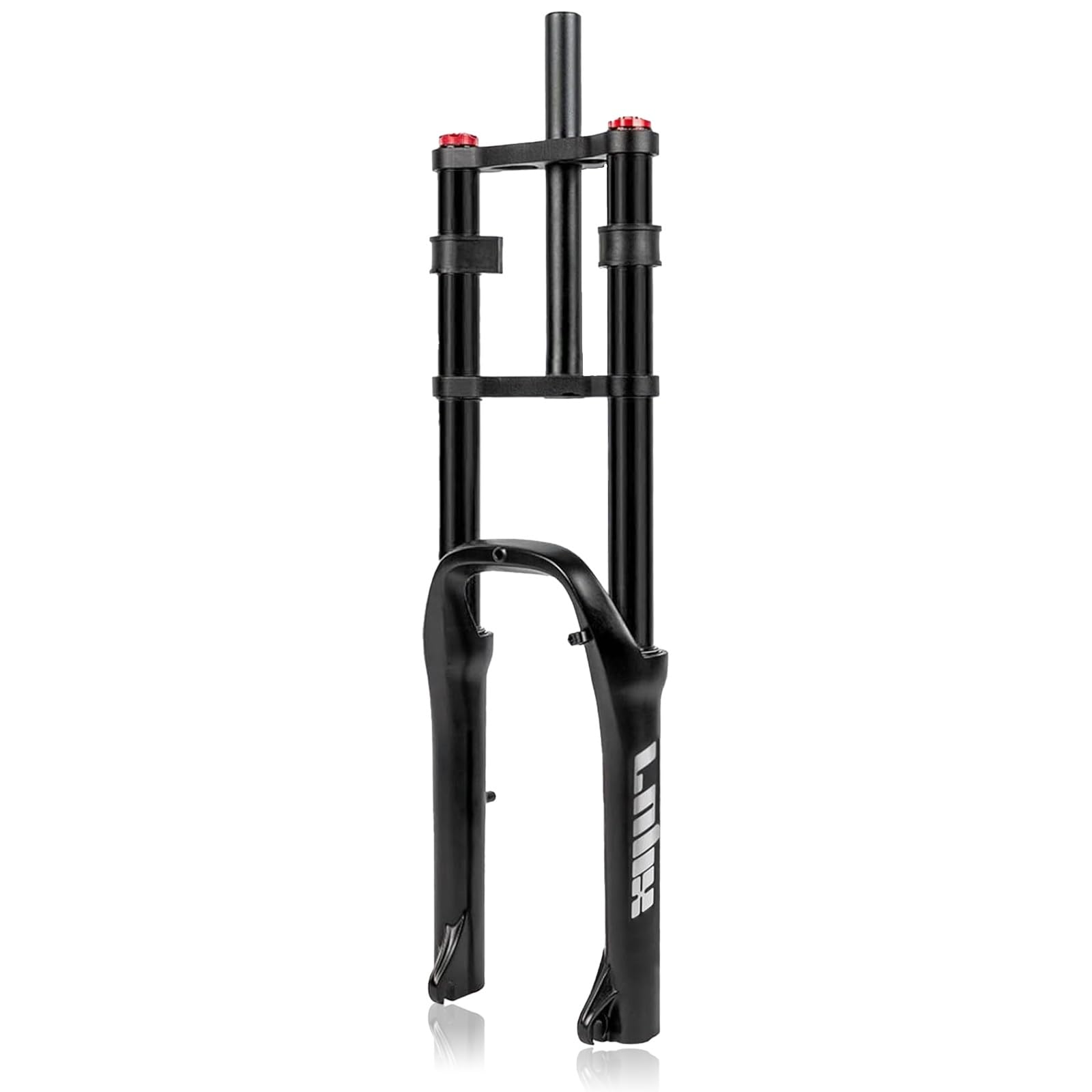 XGSUZNE 20 Inch Bike Suspension Forks 4.0" Fat Bike Fork Travel 120mm Double Shoulder Air Suspension Fork Rebound Adjustment QR 9x135mm