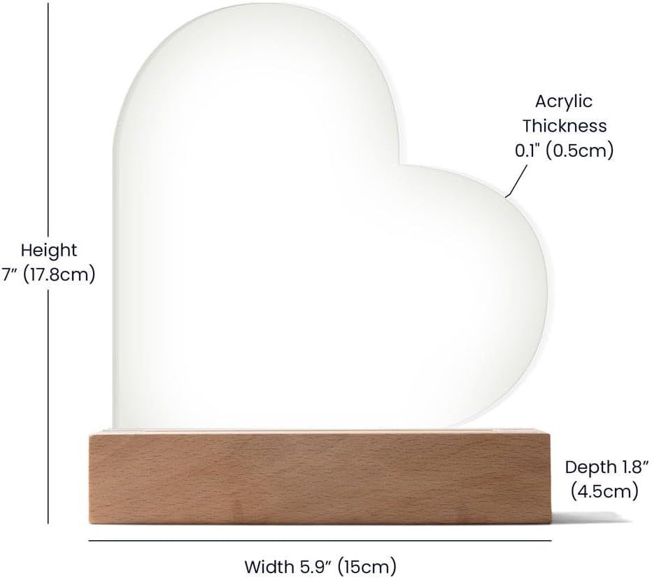 To My Daughter "I Am Proud to Be Your Father" Acrylic Heart Plaque, Dad's Love for Daughter, Unique Birthday Christmas Gift for Her, Inspirational Message on Plaque Gift for Daughter, Thoughtful - Image 7