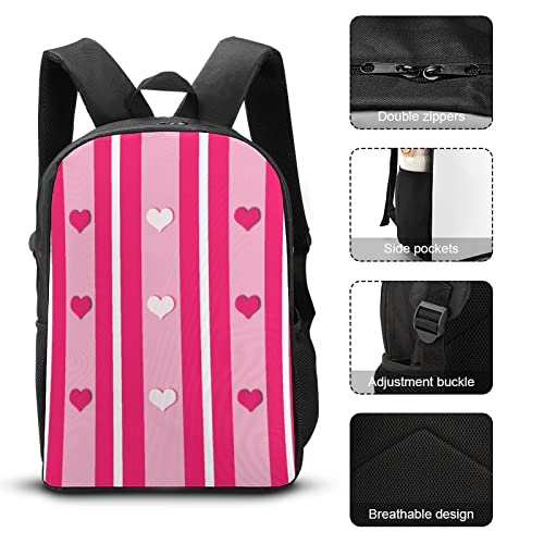 Mochila escolar unisex para niños con espalda acolchada y rayas 7
