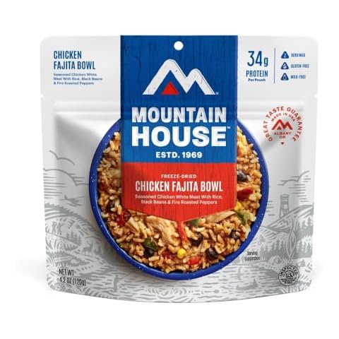 Mountain House Chicken Fajita Bowl | Freeze Dried Backpacking & Camping Food | 2 Servings | Gluten-Free Cover