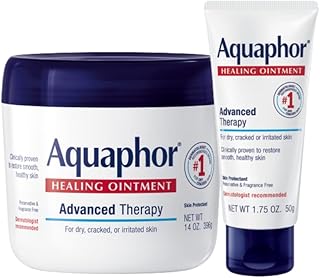 Sponsored Ad - Aquaphor Healing Ointment - Variety Pack, Moisturizing Skin Protectant For Dry Cracked Hands, Heels and Elb...
