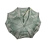 Portable Bait Traps Fishing Nets Foldable - Easy Use Hand Casting Bait Traps Cage Baits Cast Mesh Trap for Fishes, Shrimp, Minnow, Crayfish, Crab, Crawdad