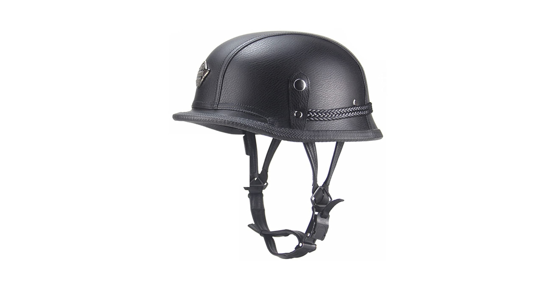 Amazon.com: German Style Motorcycle Helmet, Retro Leather