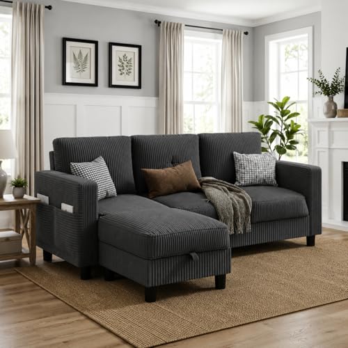 JAMFLY 77 Inch L-Shaped Sectional