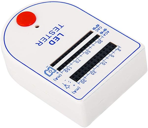 HiLetgo 2pcs LED Test Box Tester 2150mA Mini Handy for Light Emitting Diode Lamp Bulb Battery Tester Handy Device LED Tester