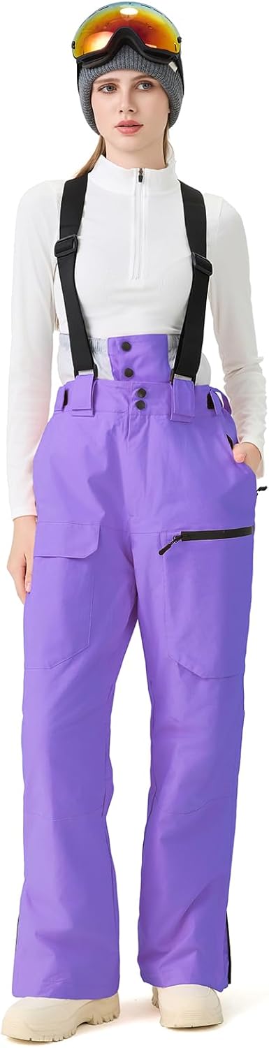 WOWULOVELY Womens Ski Pants Men Snowboard Pants Baggy Snow Bibs Pants Overall Waterproof Windproof Insulated Winter Sports - Image 3