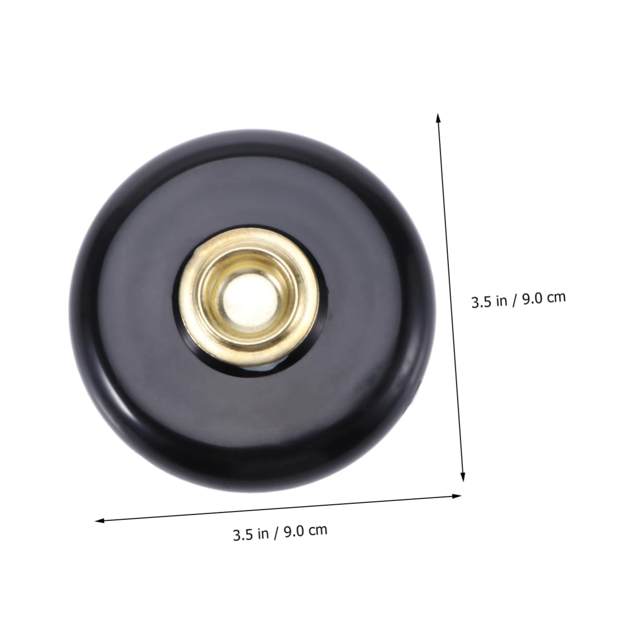 ibasenice Cello Bass End Pin Stand Holder Black Non-slip Mat 9cm Plastic Dark Walnut Design