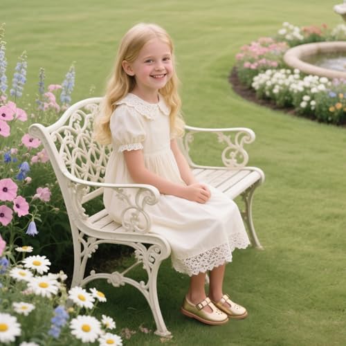 Image of Flaryzone Toddler Little Girl Mary Jane School Uniform Oxfords Flat Dress Shoes