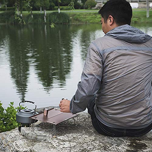 BIGBIGFAMILY Mini mesa dobrável dobrável, mesa de acampamento, piquenique, acampamento, ferramentas