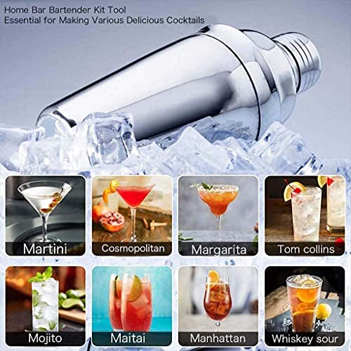 Kit de Bartender con 9 Piezas y Soporte, Acero Inoxidable miniatura 4
