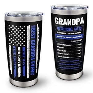 Grandpa Gifts Coffee Tumbler 20OZ – Gifts For Grandpa – Grandpa Birthday Gifts – Best Grandpa Gifts From Grand Children…