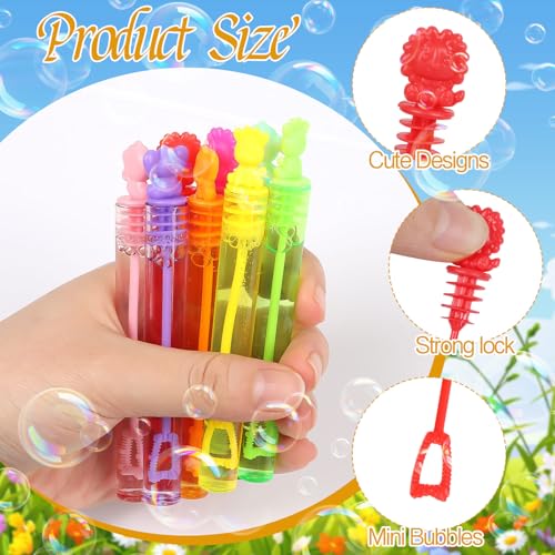 CCINEE 40pcs Mini Aniaml Bubble Wands, Cute Zoo Bubbles Party Favors Bulk Jungle Bubble Sticks Toys for Birthday Safari Party Gifts School Rewards Candy Bag Stuff - Thumbnail 4