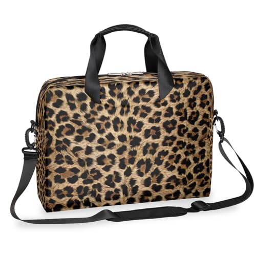 Maletín para laptop con diseño animal de leopardo 13-16" miniatura 1