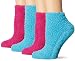 Dr. Scholl's Women's Spa with Aloe Low Cut 2 Pack Sock, Fuchsia/Blue, Shoe: 4-10