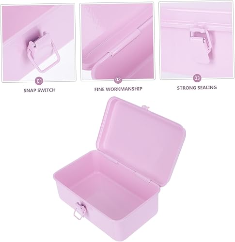 Miniatura 7 de Operitacx Caja de almacenamiento de caja de lata de almacenamiento de joyería de estaño para servir plato de regalo para aperitivos, bandeja para