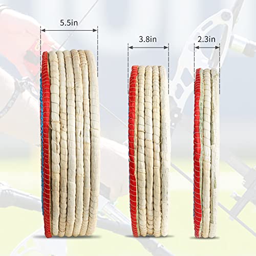 Hybdamai Archery Targets Traditional Solid Straw Round Archery Target, Arrow Target For Recurve Bow Longbow Or Compound Bow, For Kids Youth Adult Archery Hunting Backyard Practice #TOP6