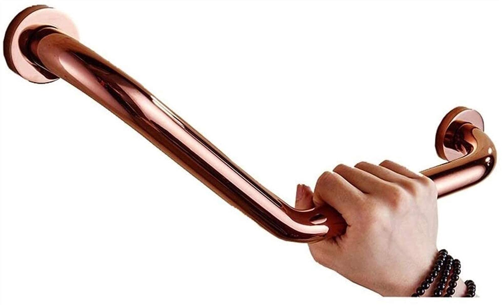 Barre de serviette murale sécurité en acier inoxydable finition miroir
