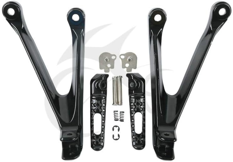 XMT-MOTO Black Rear Passenger Foot Pegs Bracket Fit For Honda CBR1000RR 2008-2016
