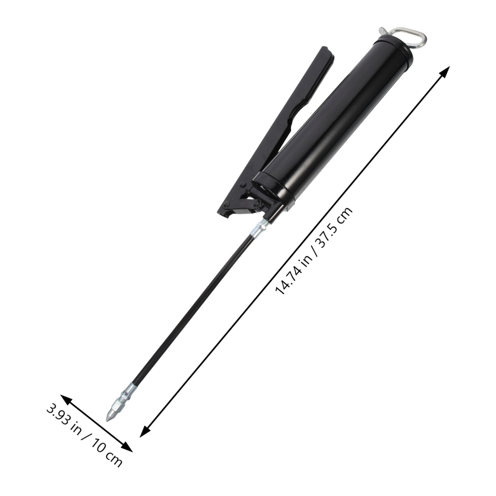 CHILDWEET Engrasador de Pistola de Grasa Negro Herramienta de Lubricación Manual Palanca para Grasa de Alta Resistencia y Llenado de Aceite Coches