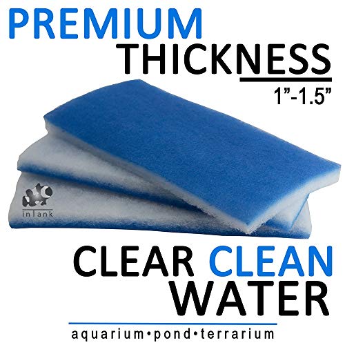 inTank Aquarium and Pond Value Pack - Bonded Blue & White Poly Filter