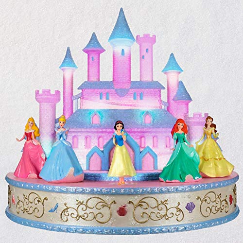 Hallmark Keepsake Christmas Ornament 2019 Year Dated Disney Live Your Story Interactive Castle Musical Decoration with Light (Plays Signature Songs), Princess Tabletop