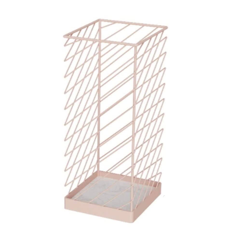 HYLYGFH Metal Umbrella Stand with Marble Base - Square Umbrella Holder Rack for Office & Lobby - Wrought Iron Umbrella nizer for Stylish Storage Solutions