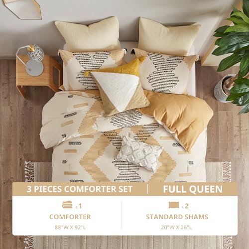 Image of INK+IVY Global Inspired Cotton Comforter Set with Yellow Finish II10-1112