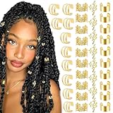 Zopfschmuck für Frauen, Haarschmuck für Zöpfe - Dreadlock Haarschmuck 40X...